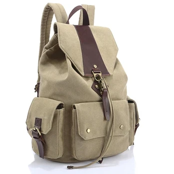 Top Quality Canvas Fashion women solid Backpacks girl Travel Bag Casual School Backpack For Teenage Girls Laptop Bag