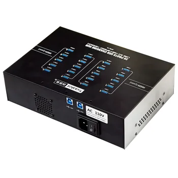 USB Hub 3.0 20 Ports data syncs and charging High Speed for PC Computer Accessories
