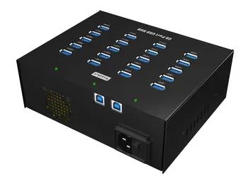 Industrial 20 Port hub USB 3.0 High Power Charger/Hub build in 5V 20A power supply