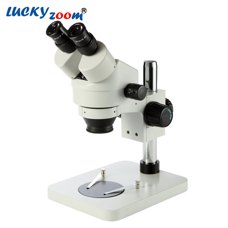 Lucky Zoom Brand 7X-45X Table Pillar Stand Zoom Magnification Binocular Stereo Microscope+ 3.0M USB Camera Microscope Accessory