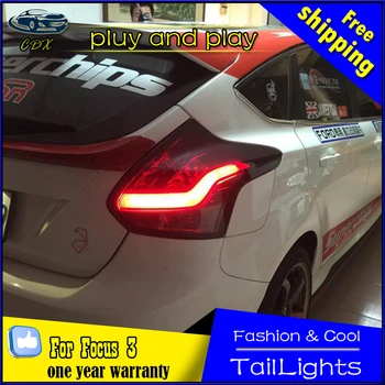 CDX Car Styling Tail Lamp for Focus Tail Lights 2012-For Focus 3 LED Rear Light Tail Lamp DRL+Brake+Park+Signal stop light