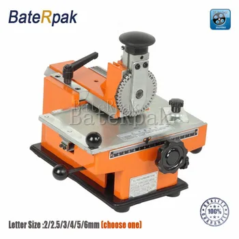 YL-360 BateRpak manual marking machine,aluminum labeling coding machine,equipment parameter label printer(3mm font plate)