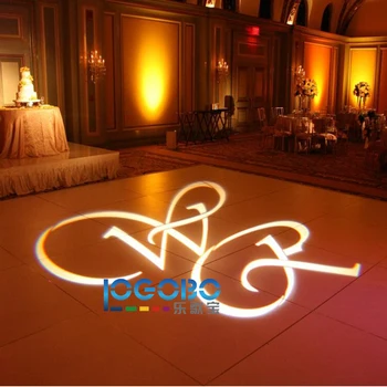 20W Special Event Led Lighting and Effects Wedding Gobo Light Projected onto Dance Floor Wall Hall Entrance