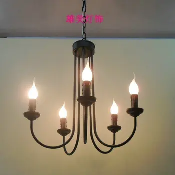Lamps fashion pendant light brief modern iron american living room lights restaurant lamp personalized lighting rustic