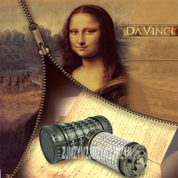 The Da Vinci Code lock lock code 4/5 alphabetical Room tank top box props true storage and own game Room Escape props 27mm