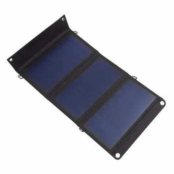 21W USB Portable Solar Battery Charger Panels Camping Travel Folding Mono Solar Panel For iPad Cellphone MP3 Tablet Charging Kit