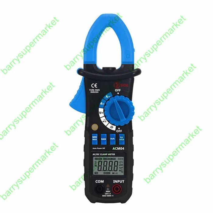 New ACM04 True RMS Digital AC DC Current Voltage Clamp Meter Multimeter Capacitance Frequency Inrush Current Test vs MS2108