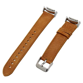 20mm Genuine Leather Watch Band +Adapters for Samsung Gear S2 SM-R720 / R730 Crazy Horse Strap Quick Release Belt Bracelet Brown