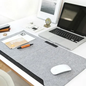 2 Pieces/Lot Simple Double Layers Desk Pad Large Mouse Pad Desktop Desk Mat Office Study Memopad Storage Desk Sets
