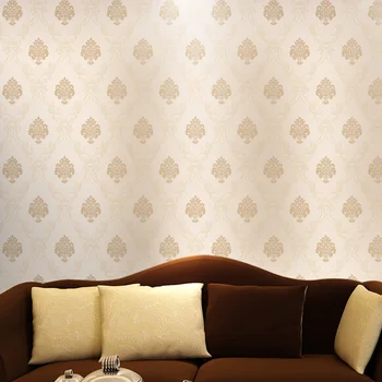 European Luxury Damask Fresh 3D Wallpaper For Living Room Bedroom Walls PVC Embossed Vintage Wall Paper Roll TV Sofa Background