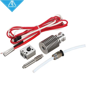 3D printer V6 nozzle integrated heat pipes 2 in 1 Integrated Feeding Tube Multi Color single hotend for integration kit