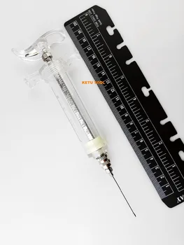Gavage Crop Needle Feeding Syringe 20ml W 1.2mm x 55mm #12 Straight, Animal Feeding Needle, Oral Syringe