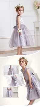 5p345 Baby Girls Dress 2017 New party dresses Princess Girls kids clothes wholesale baby boutique clothing