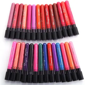 LEARNEVER Women Ladies Newest Waterproof Elegant Color Lipstick Matte Lip Stick Lipgloss Long Lasting Lipstick 28 pcs M01991