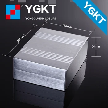 YGS-025 168*54*120/6.6''x2.12''x4.72''(wxhxl)mm aluminum extrusion enclosure electronics/aluminum enclosure