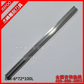 6*72*100L CNC Solid Carbide Two Straight Flute Bits/CNC Router Bits for MDF Wood Acrylic