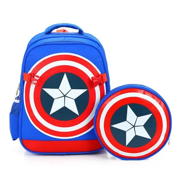 New school backpacks avengers captain america cartoon style schoolbags for kids children shoulder bags mochila infantil ZZ214