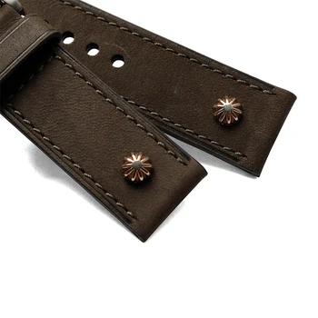 New high-quality Genuine leather watch accessories MEN watchband 24mm 26mm Leather watch Straps