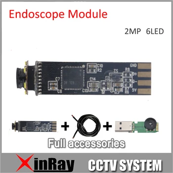 Newest 2.0MP HD Mini 7.8mm USB Endoscope Module for DIY1600*1200 Inspection Camera 6 LED full Accessories as Gift XR-IC2MHD