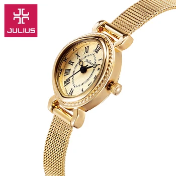 Women's Lady Wrist Watch Quartz Hours Fashion Dress Retro Bracelet Brand Steel Mini Girl Birthday Gift JA-568