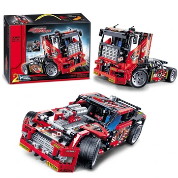 Decool 3360 Lepin Technic Race Truck building bricks blocks New year Gift Toys for children boys Model Car Bela 8041