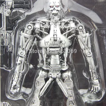 NECA Terminator 2 Judgment Day T-800 Endoskeleton PVC Action Figure Robot Toys 7