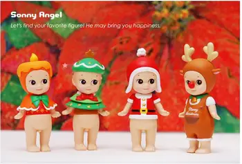 Sonny Angel 6pcs/set Mini Christmas Series Sonny Angel Dolls PVC Action Figure Collectible Model Toy 8cm KT2530