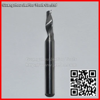 6*5*14H*50L One Flute Spiral Bits Tool, Carbide Router Cutter for Aluminum Metal Cutting