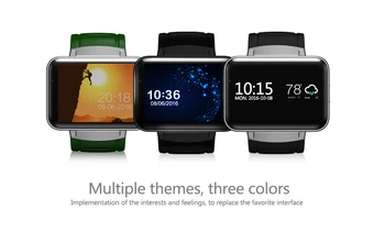 DM98 Bluetooth Smart Watch 2.2 inch Android 4.4 OS 3G Smartwatch Phone MTK6572A Dual Core 1.2GHz 4GB ROM Camera WCDMA GPS