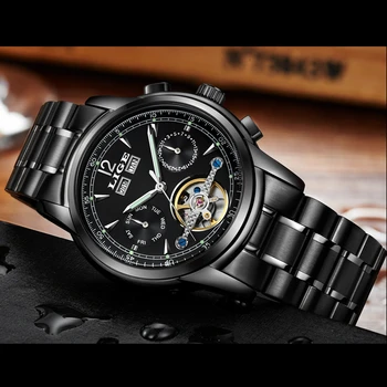 LIGE Male Automatic Mechanical Sport Watch reloj Mens Luxury Brand Casual Men's Watches Army Bracelet Clock relogio masculino