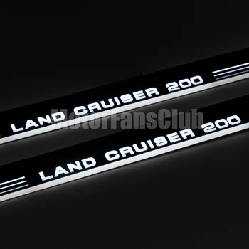 LED door sill For Land Cruiser 200 2007 2008 2009 2010 2011 2012 2013 Led moving lights door scuff plate welcome pedal