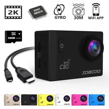 SOOCOO C30 Action camera deportiva Original WiFi Full HD 1080P waterproof 30m 1.5 LCD 170D go sport pro camera