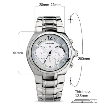 BERNY Watches Men Luxury Brand Business Watches Casual Watch Quartz Watches Full Steel Waterproof Clock Relogio Masculino 2268