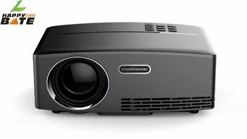 GP80 1800 Lumen led beamer Mini Projector Portable Projector 800*480 LED HDMI VAG USB Video Digitale Home Happybate