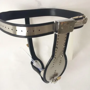 Male Chastity Belt Pants With Anal Plug Penis Cage Stainless Steel Chastity Device Sex Products For Men Bdsm Man'S Fidelity Belt
