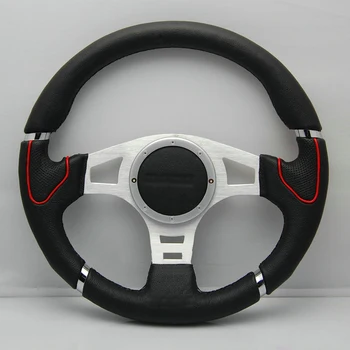 New Universal Fits Racing Sport 13064A/340mm Suede Deep Dish Alloy Steering Wheel