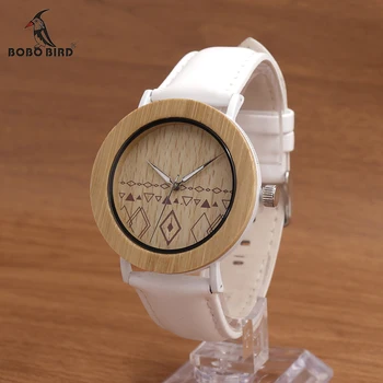 BOBO BIRD E24 Unisex Top Brand Designer Wristwatches Men's Women's Nature Bamboo Wooden Watches in Gift Boxes Dropshipping OEM