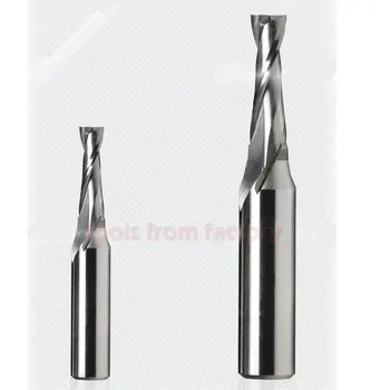 1pc 1/2*6*22 TCT CNC Engraving Tungsten steel tools milling cutter 2 Flute Spiral wooden cutter cutter 1/2 shank