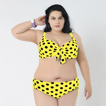 Plus Size Swimwear Ladies Swimsuit Summer Woman 2017 New Bikini Set Woman Sexy Large Size Swimsuit Bathing Suit W5138