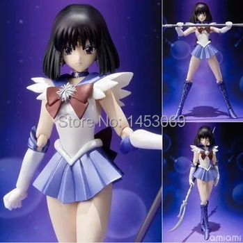 Japanese Anime Bandai S.H. Figuarts Pretty Guardian Sailor Moon 20 th PVC Action Figure SHF of Sailor Saturn Toy Model