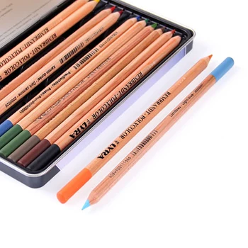 12 Colors/Set Oil Colored Pencil Drawing Art Set for Professional Artist Painting Tool School Students Stationery Supplies
