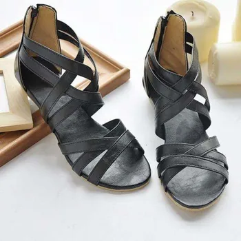 GILOLA new women sandals women shoes spring summer shoes black brown quality #Y0508616F