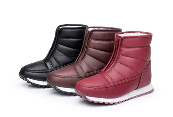 Waterproof Snow Boots For Woman Plus Size 35-44 Leisure Winter Shoes Thickness For The Elderly Students