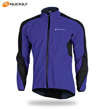NUCKILY Cycling Winter Super Thermal Windproof Long Sleeve Fleece Sport Roupa Ciclismo Men Mountain Bike Bicycle Cycling Jersey