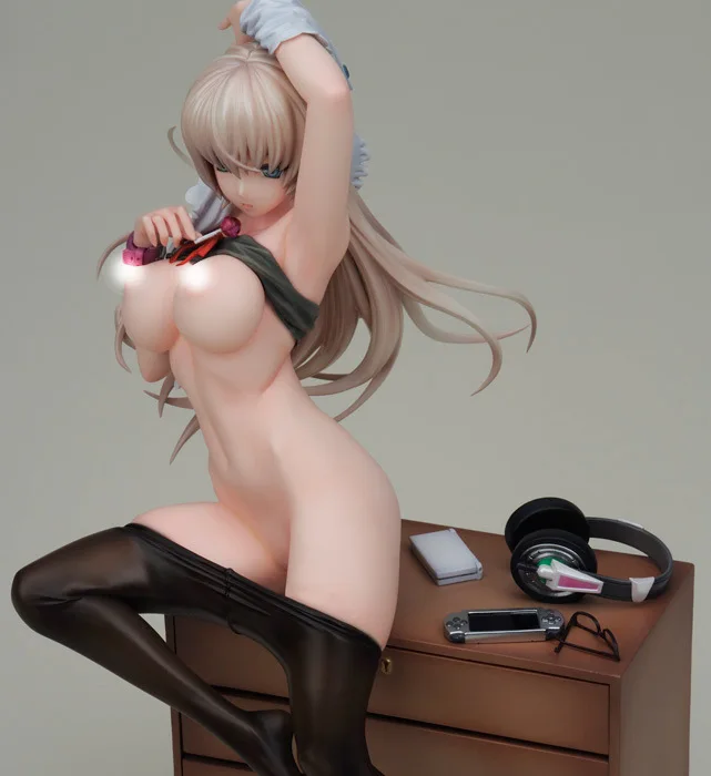 Wholesale 8pcs Native Sex GAMER GIRL on black stocking action pvc figure toy tall 18cm in box via EMS.