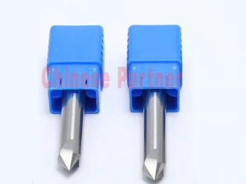 2pcs/lot 12mm*90degree HRC50 Solid carbide chamfering milling cutter Chamfer route bits for Aluminum knife tools