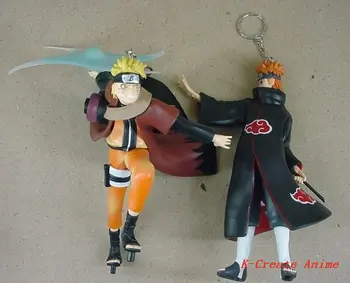 2pcs Naruto naruto pvc figure toy tall 18cm set.2pcs/set naruto pvc doll.Is or isn't keychain for choose.