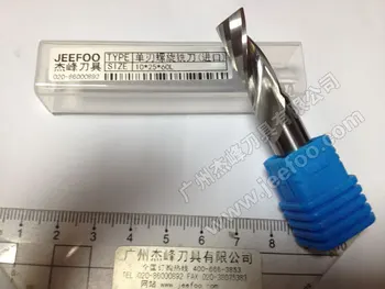 10*25*60L Single Flute CNC Milling Tools/ Engraving Cutters/ Wood Carving Bits/ Drill Blade For Cutting MDF/ Acrylic/ Plastic