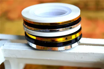 Retail 10 Popular 1mm Nail Striping Tape Line For Nails Decorations Diy Nail Art Self-Adhesive Decal Tools SANC124