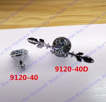 Length 120mm/170mm Dia: 25mm/30mm/ 40mm Clear color Crystal single hole furniture handle pull knob for doors cabinets cupboards